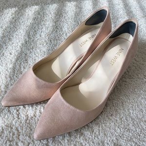 Nine West dusty pink high heels